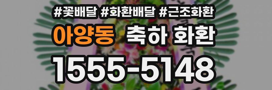 아양동 축하 화환