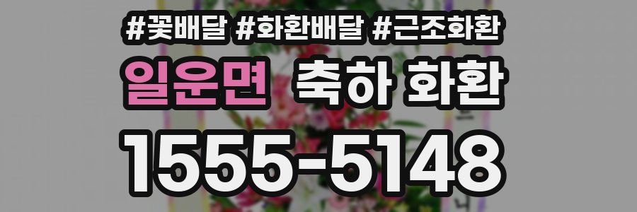 일운면 축하 화환