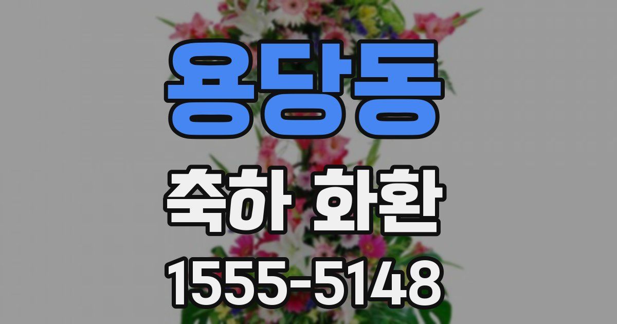 용당동 축하 화환