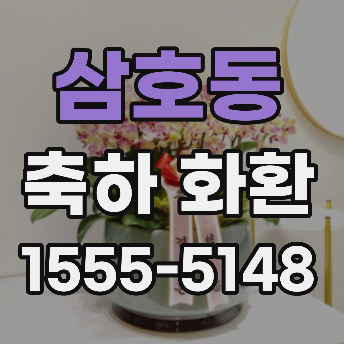 삼호동 축하 화환