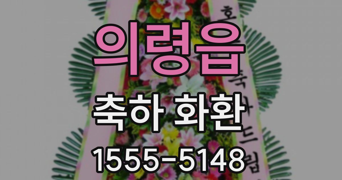 의령읍 축하 화환