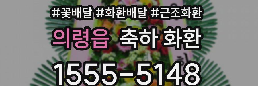 의령읍 축하 화환