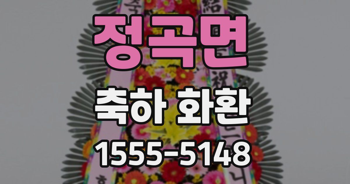 정곡면 축하 화환