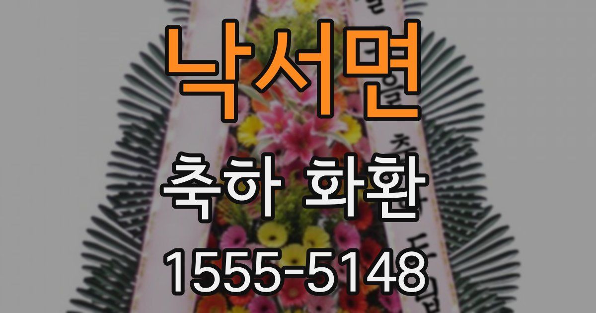 낙서면 축하 화환