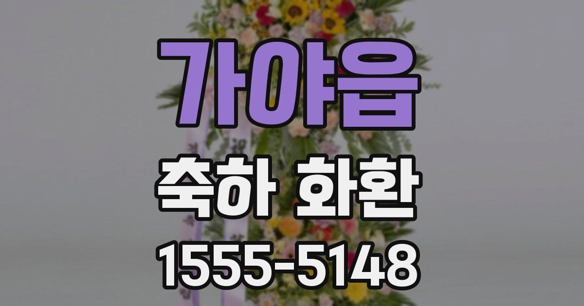 가야읍 축하 화환