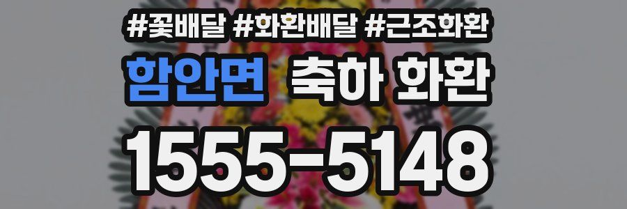함안면 축하 화환