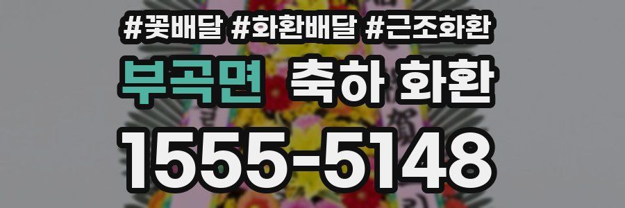 부곡면 축하 화환