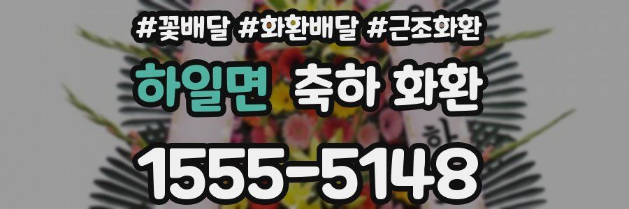 하일면 축하 화환