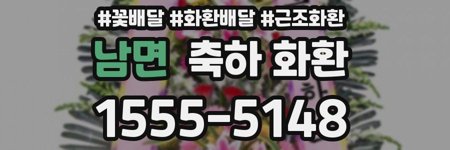 남면 축하 화환