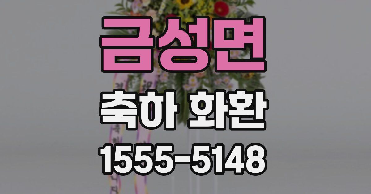 금성면 축하 화환