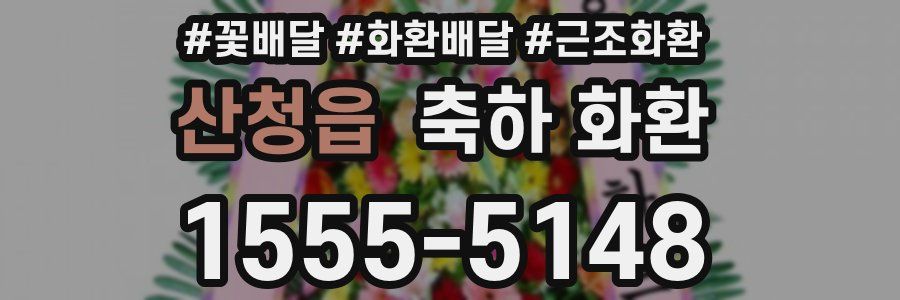 산청읍 축하 화환