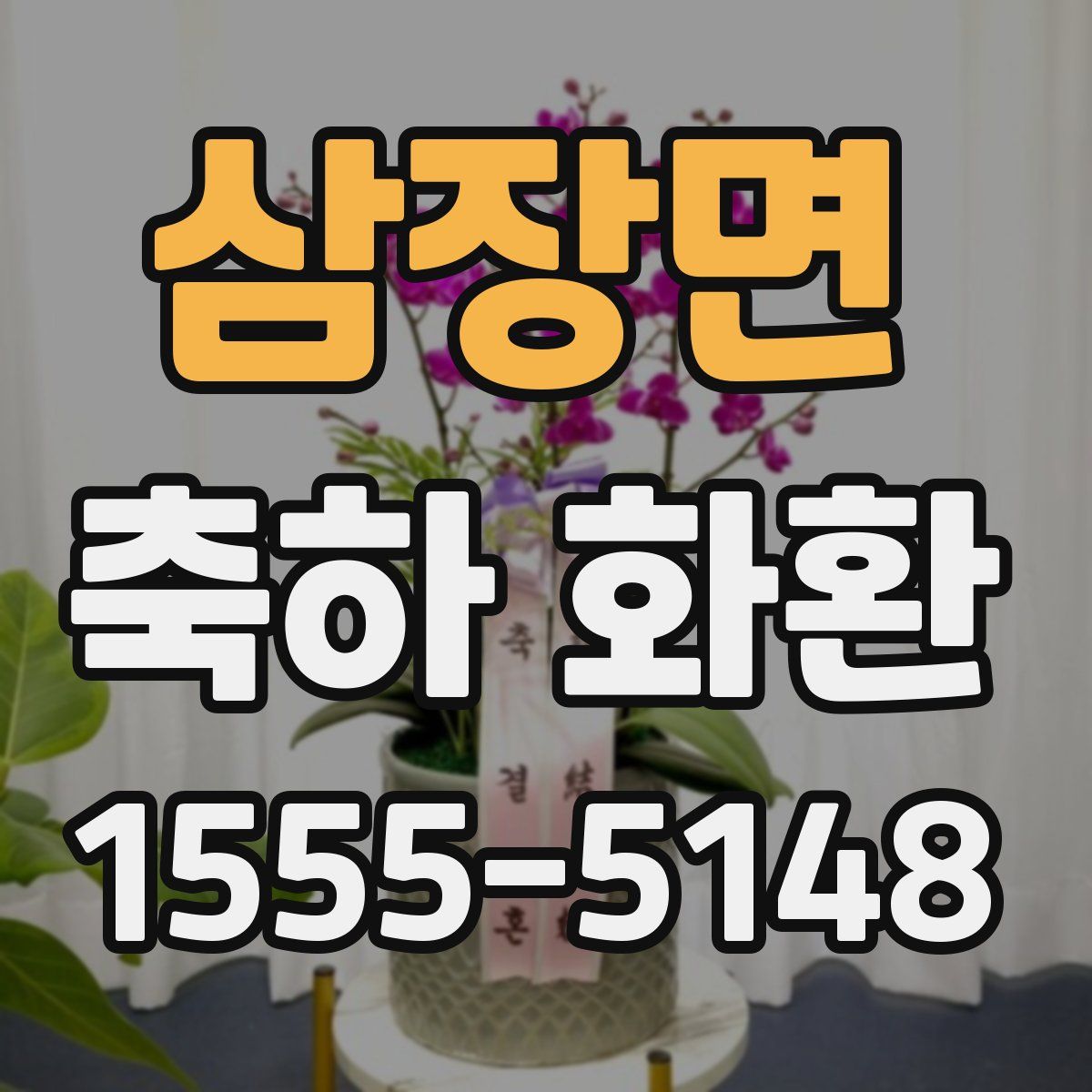 삼장면 축하 화환