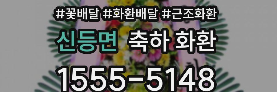 신등면 축하 화환