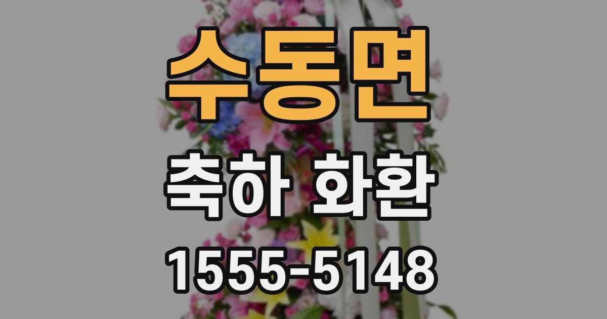 수동면 축하 화환