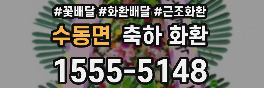 수동면 축하 화환