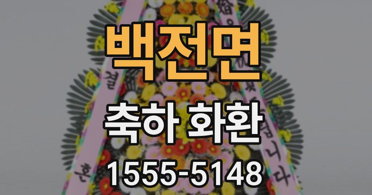 백전면 축하 화환