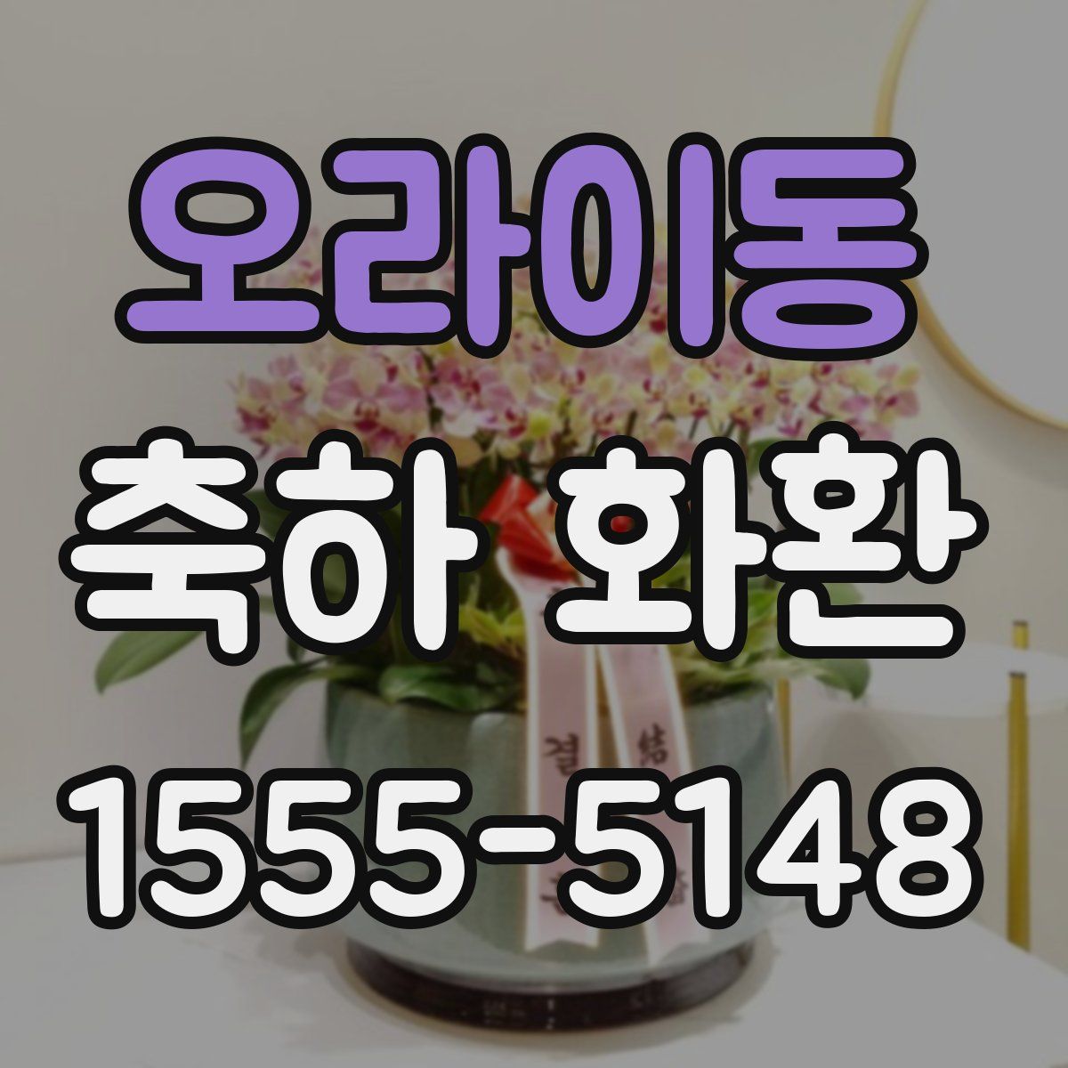 오라이동 축하 화환