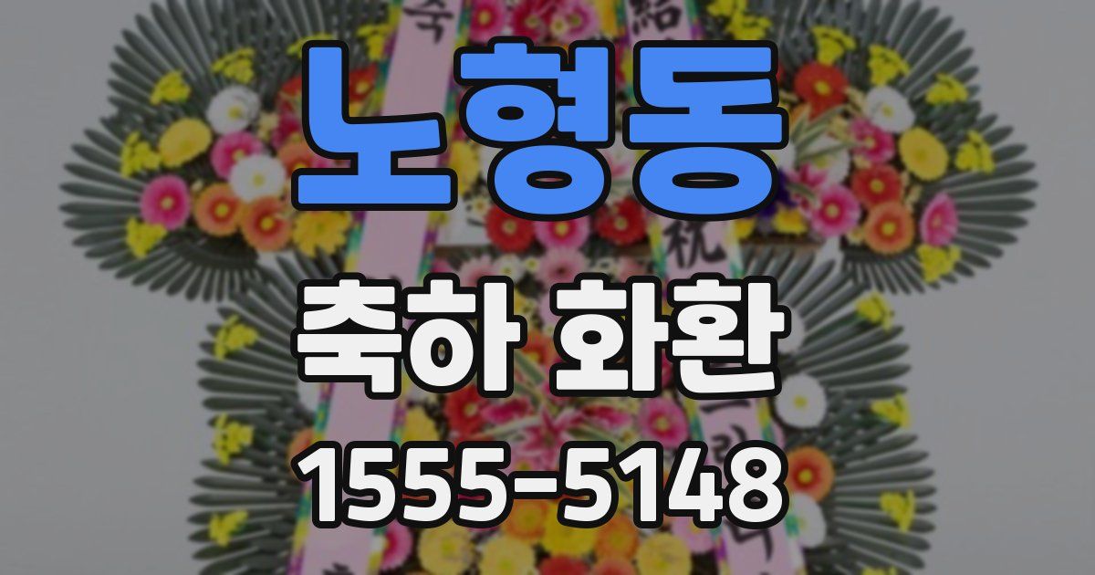노형동 축하 화환