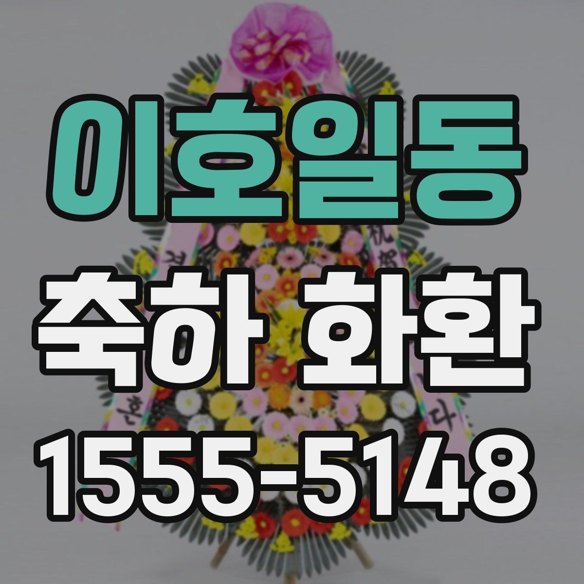 이호일동 축하 화환