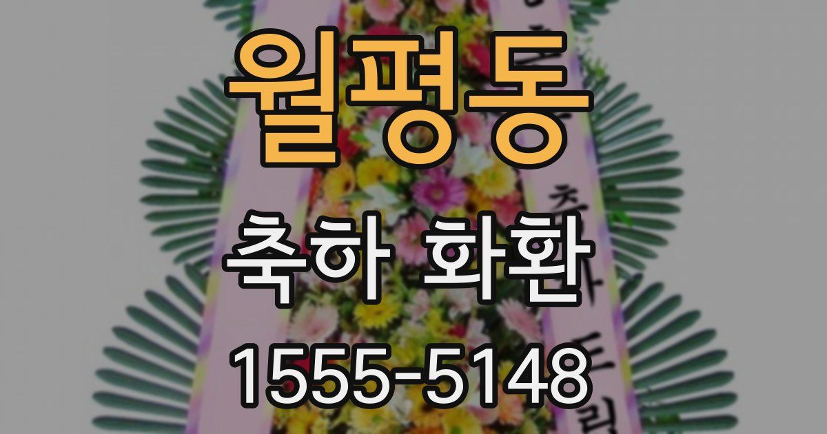 월평동 축하 화환