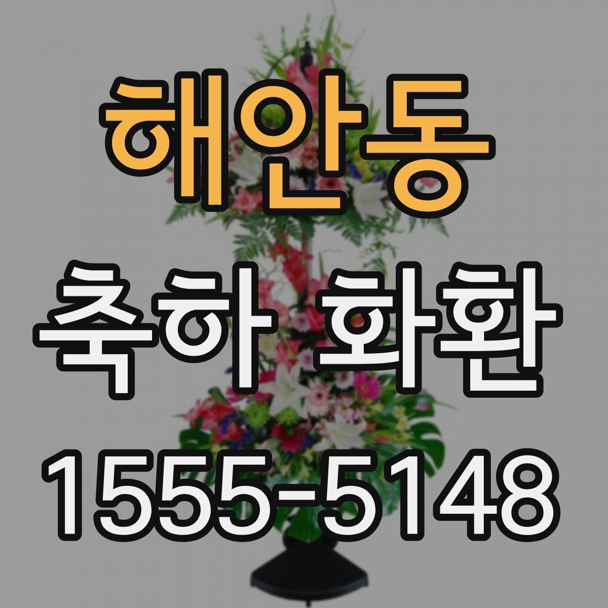 해안동 축하 화환