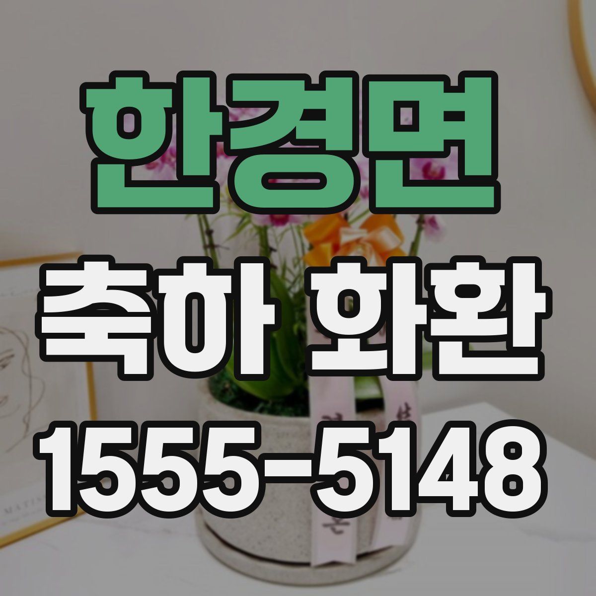 한경면 축하 화환