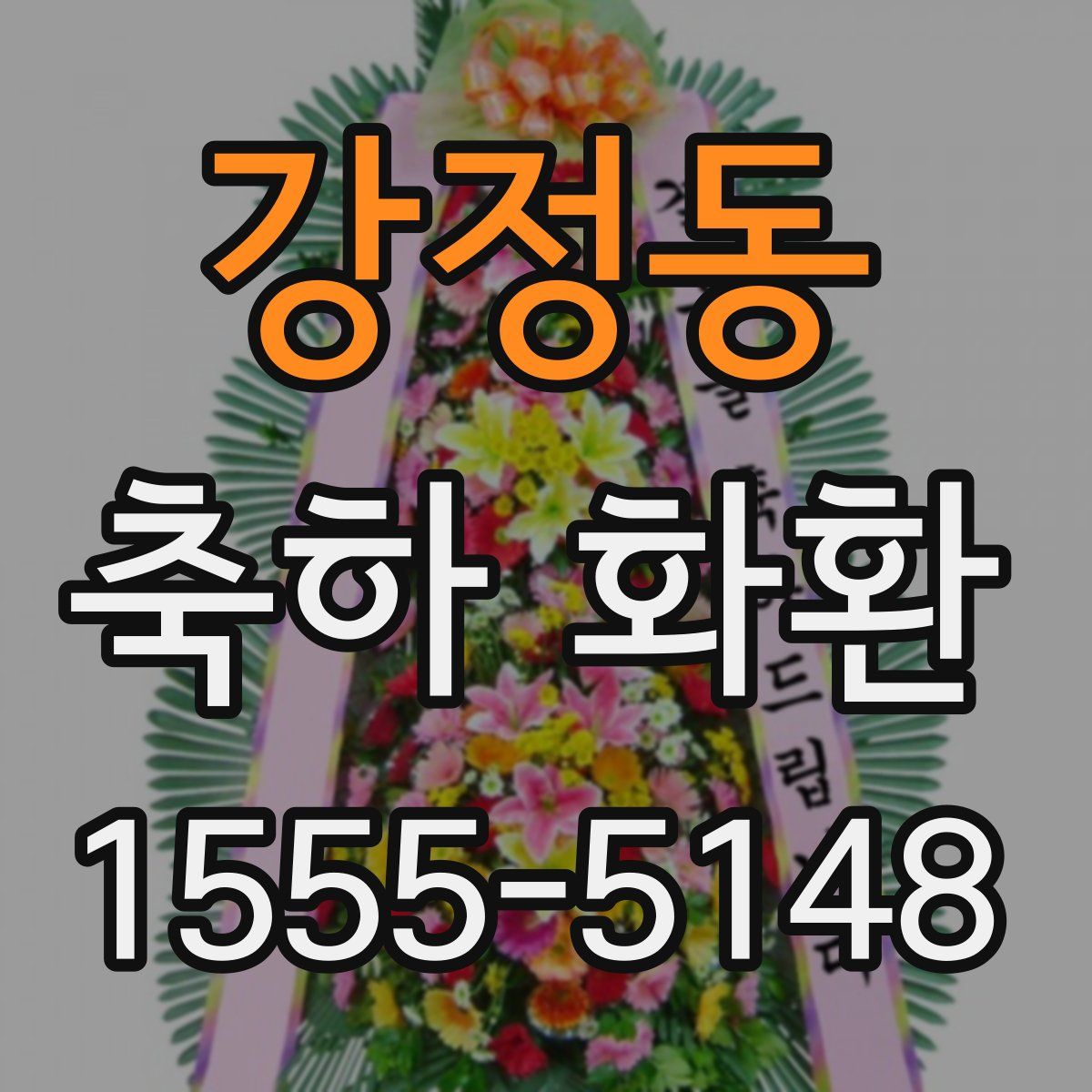 강정동 축하 화환