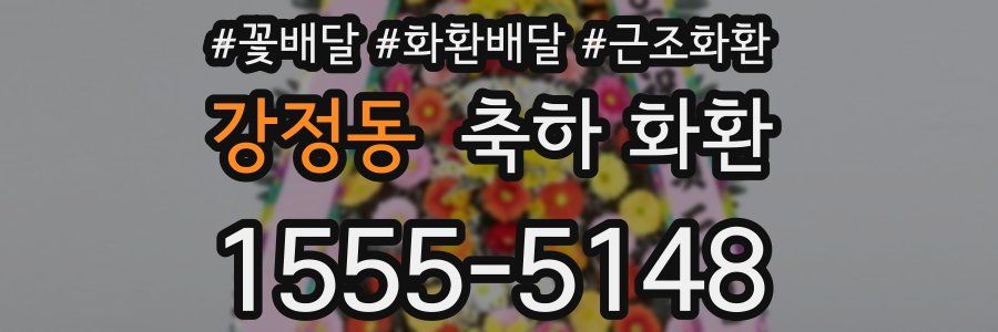 강정동 축하 화환