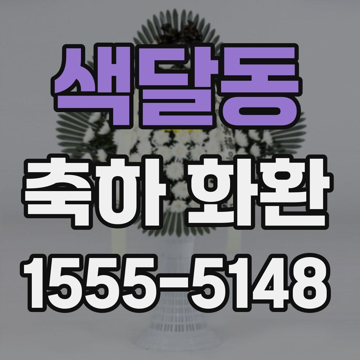 색달동 축하 화환