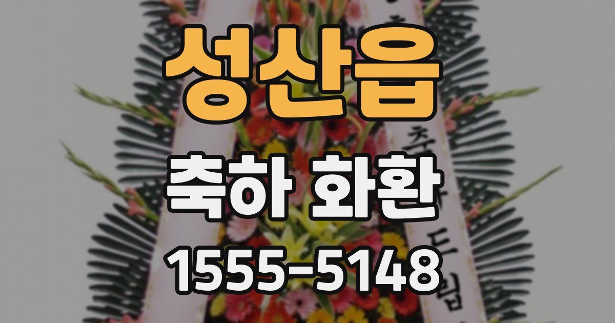 성산읍 축하 화환