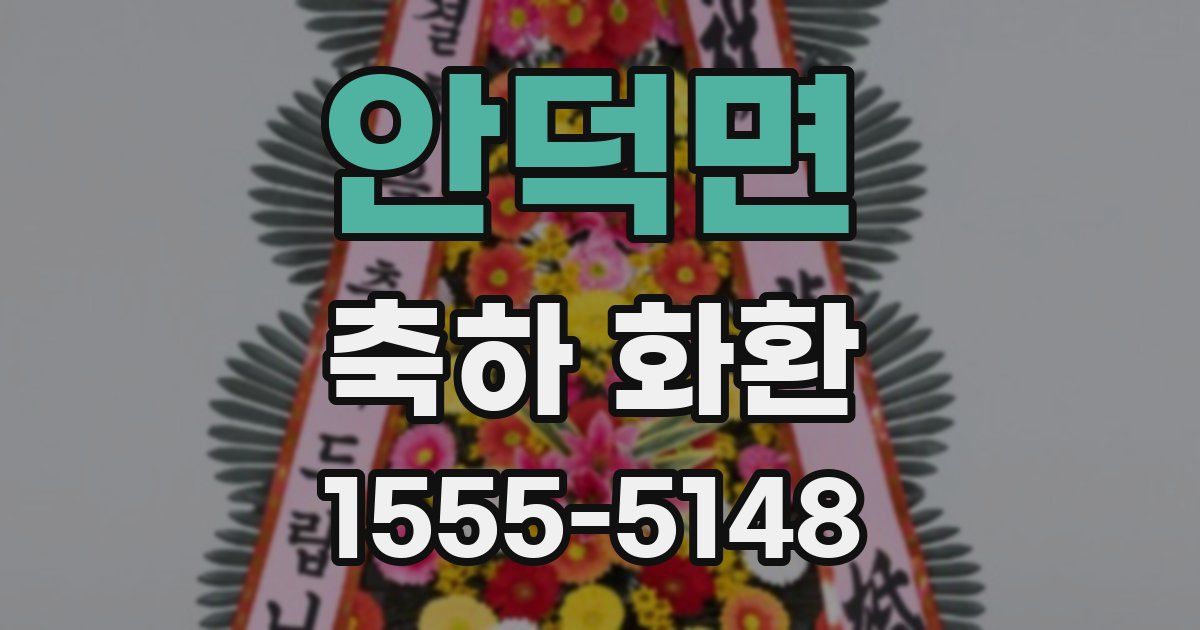 안덕면 축하 화환