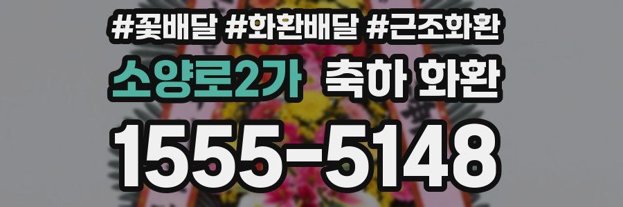 소양로2가 축하 화환