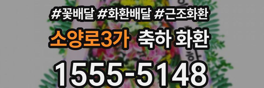소양로3가 축하 화환