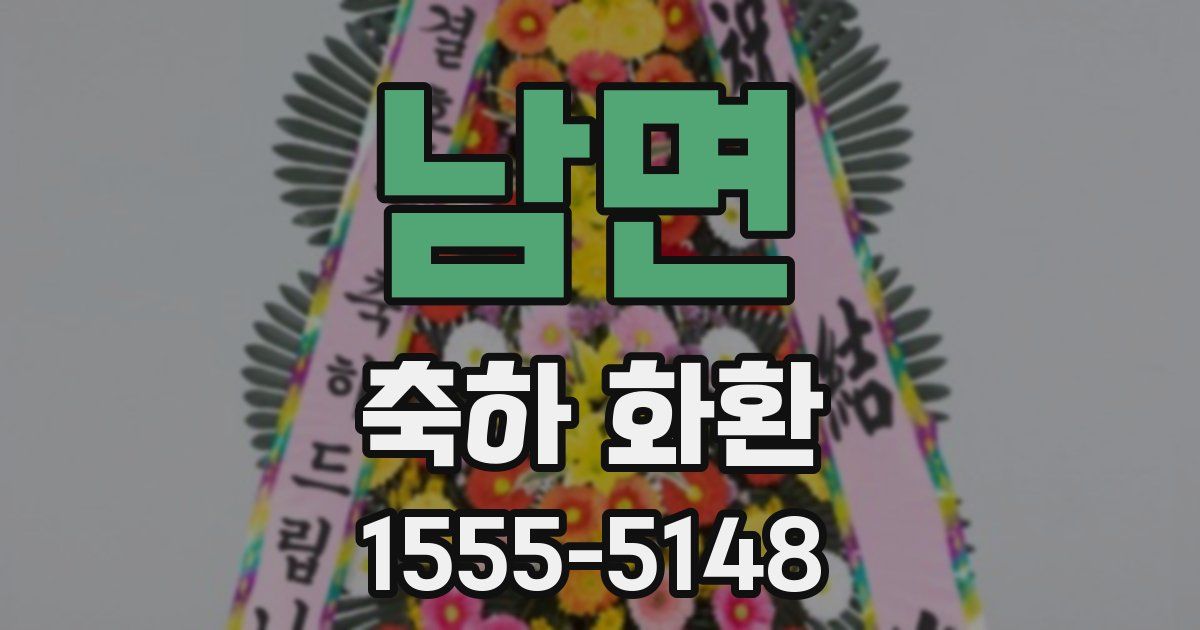 남면 축하 화환