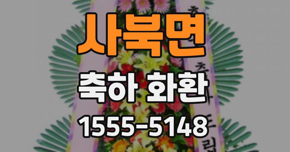 사북면 축하 화환