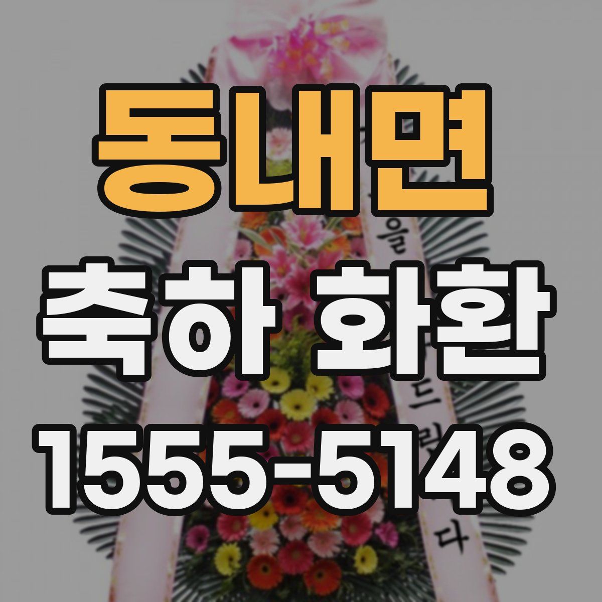 동내면 축하 화환