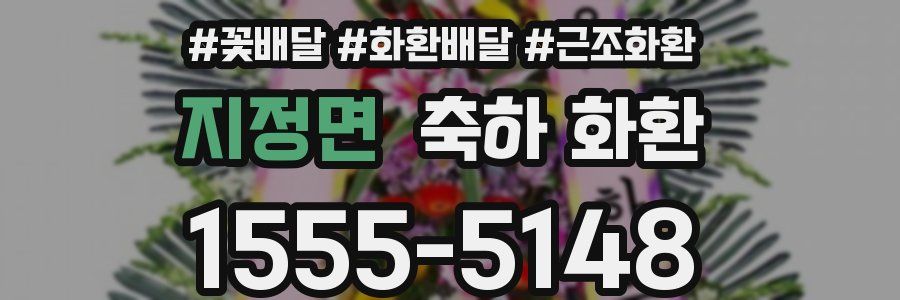 지정면 축하 화환