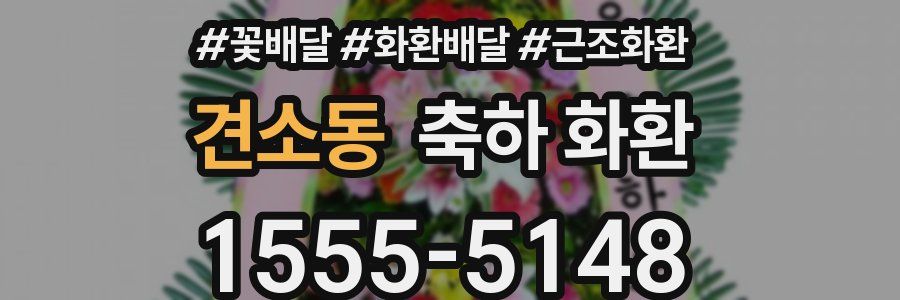 견소동 축하 화환