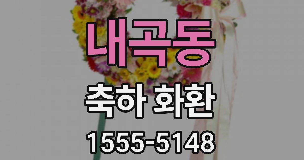 내곡동 축하 화환