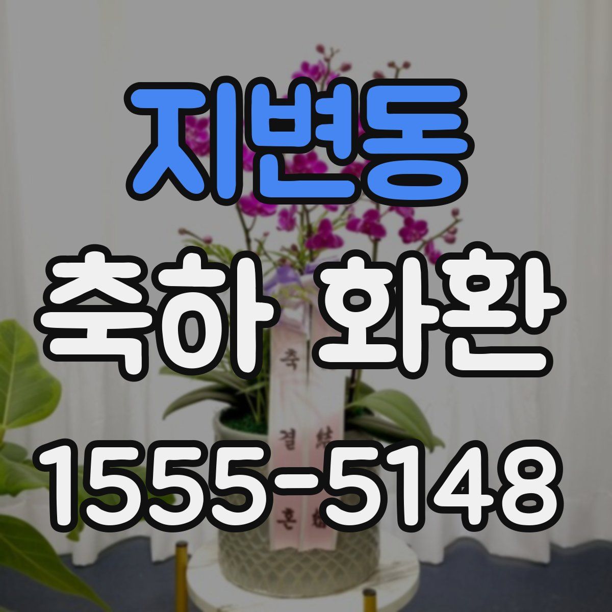 지변동 축하 화환