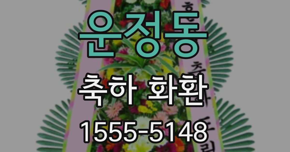 운정동 축하 화환