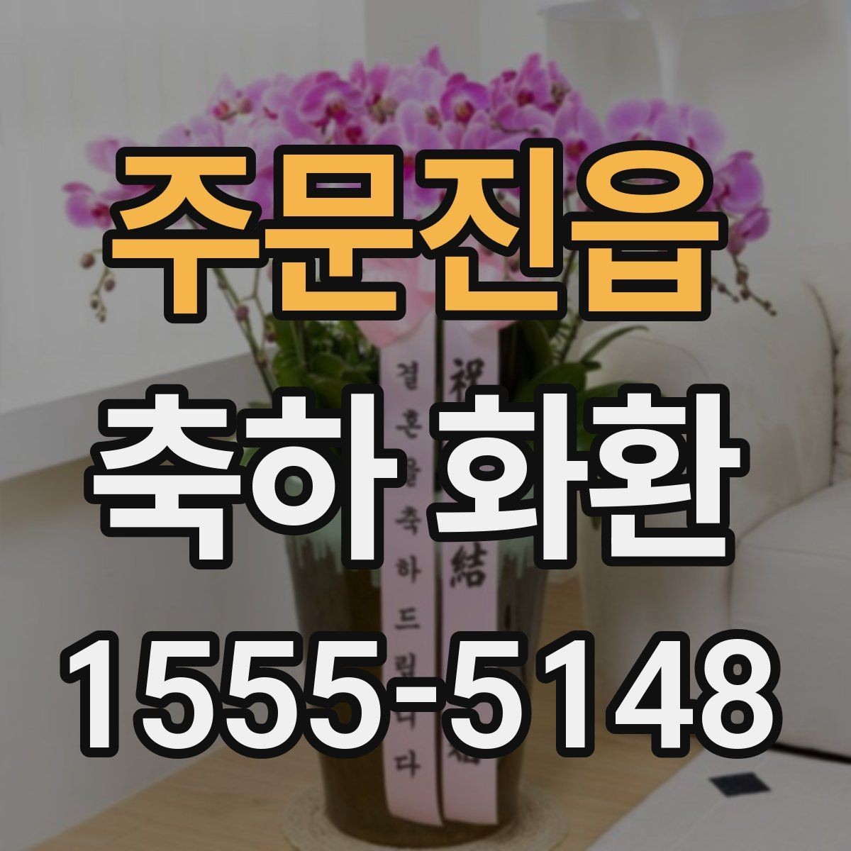 주문진읍 축하 화환 길이와 높이 선택 기준