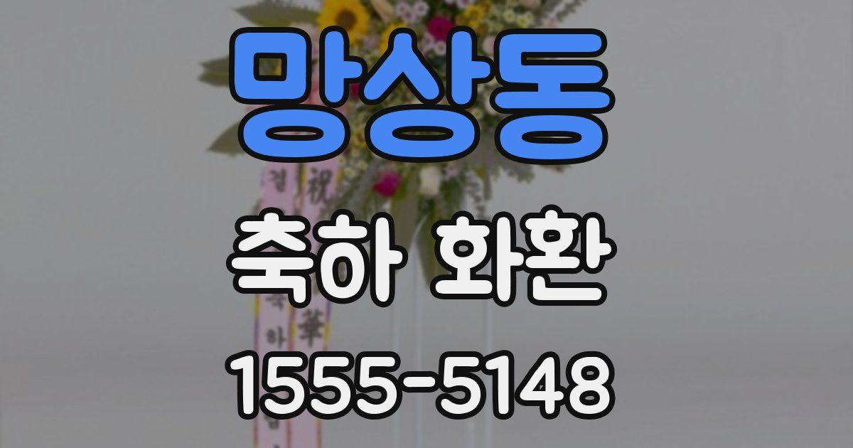 망상동 축하 화환