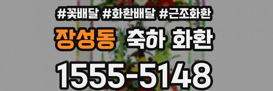 장성동 축하 화환