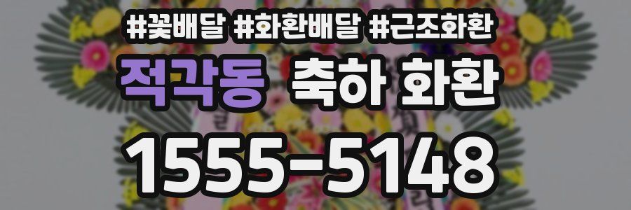 적각동 축하 화환