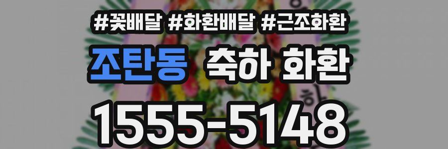 조탄동 축하 화환