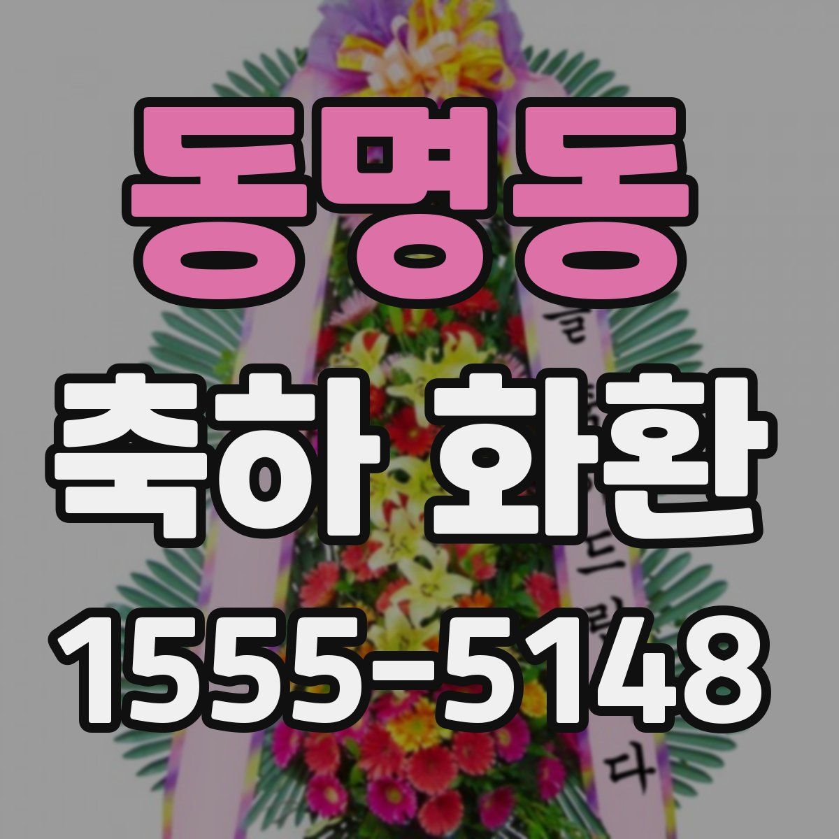 동명동 축하 화환