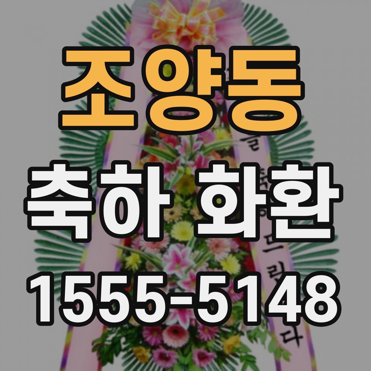조양동 축하 화환