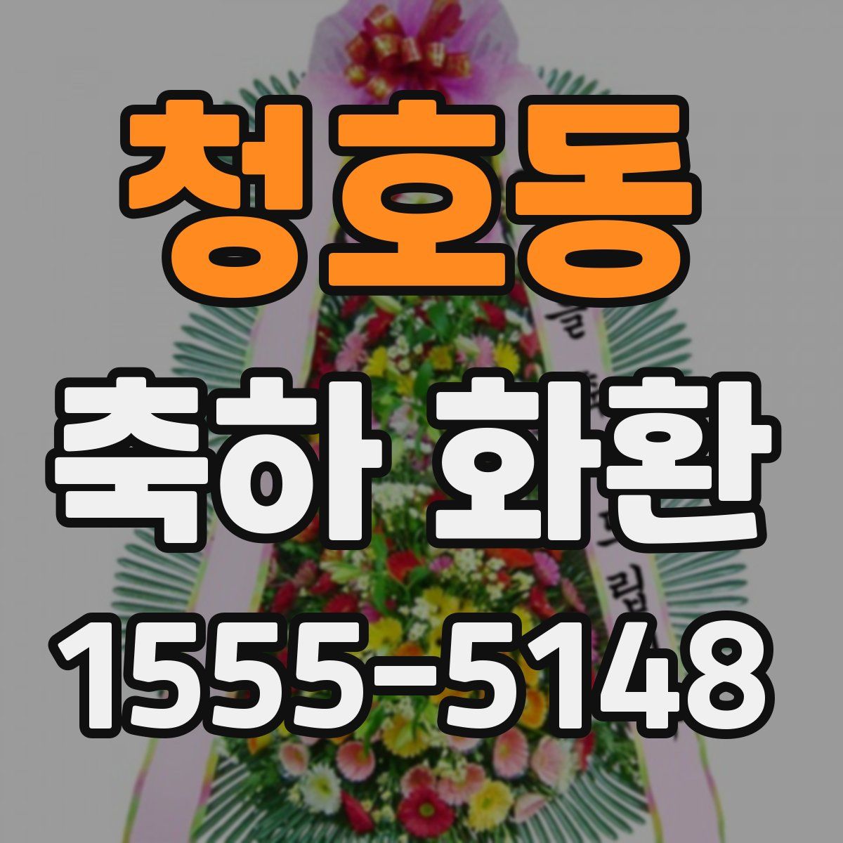 청호동 축하 화환