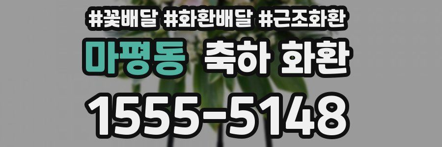 마평동 축하 화환